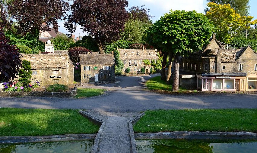 Some of the buildings in the Model Village, Bourton-on-the-Water. 